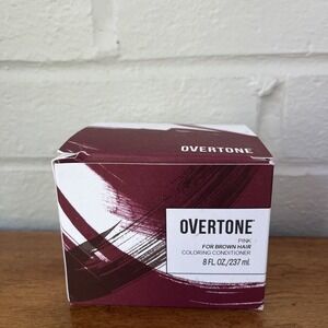 Overtone Haircare Semi-Permanent Color Conditioner Pink for Brown Hair, 8 fl oz